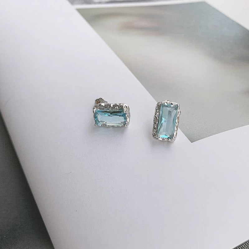 Vintage French Pearl Stud Earrings with Silver Pin Design