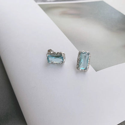 Vintage French Pearl Stud Earrings with Silver Pin Design